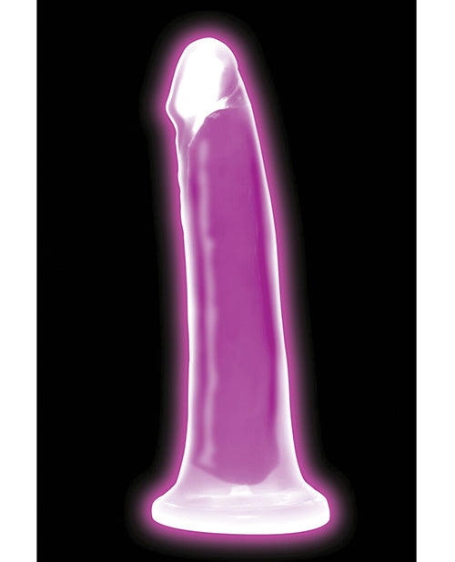 Curve Toys Lollicock 7" Glow In The Dark Silicone Dildo - Purple - Empower Pleasure