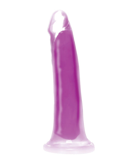 Curve Toys Lollicock 7" Glow In The Dark Silicone Dildo - Purple - Empower Pleasure