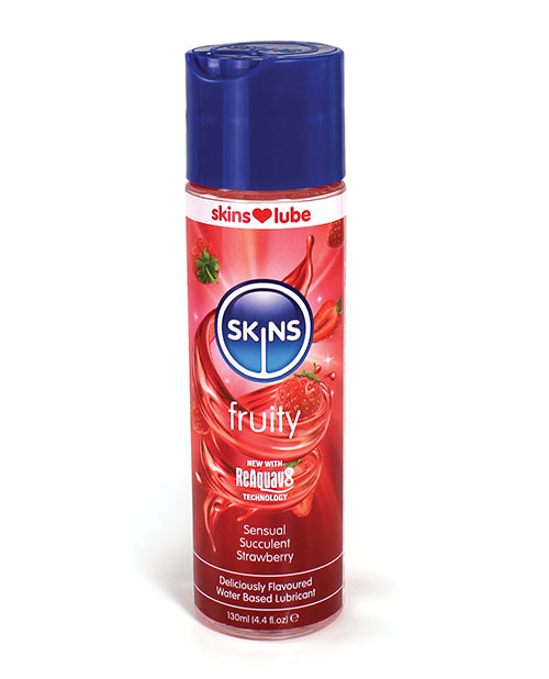 Skins Water Based Lubricant - 4.4 oz Strawberry - Empower Pleasure