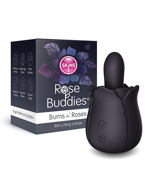 Skins Rose Buddies Bums N Roses - Black - Empower Pleasure