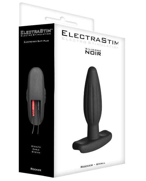 ElectraStim Accessory - Silicone Noir Rocker Butt Plug - Small - Empower Pleasure