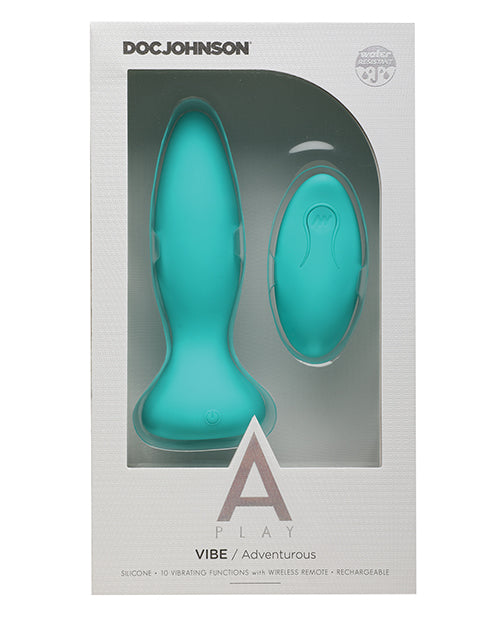 A Play Rechargeable Silicone Adventurous Anal Plug with Remote - Empower Pleasure