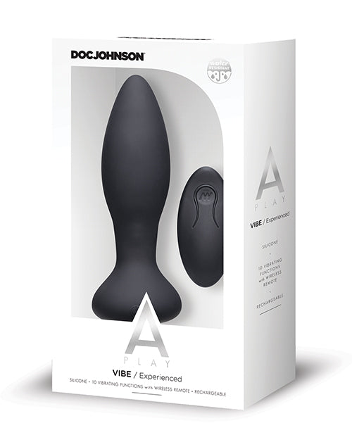 A Play Rechargeable Silicone Experienced Anal Plug with Remote - Empower Pleasure