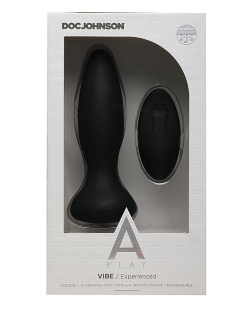 A Play Rechargeable Silicone Experienced Anal Plug with Remote