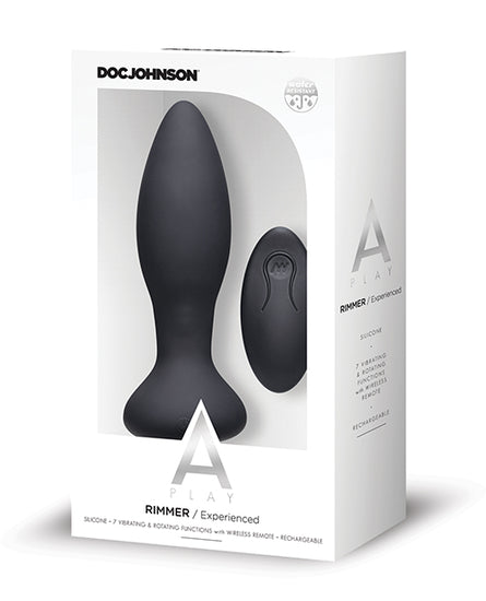 A Play Rimmer Experienced Rechargeable Silicone Anal Plug with Remote - Assorted Colors - Empower Pleasure