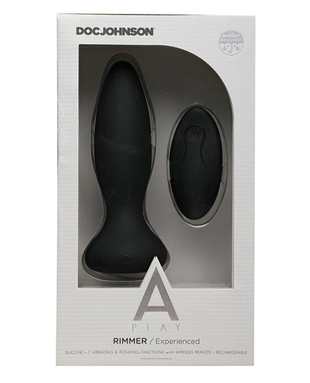 A Play Rimmer Experienced Rechargeable Silicone Anal Plug with Remote - Assorted Colors - Empower Pleasure