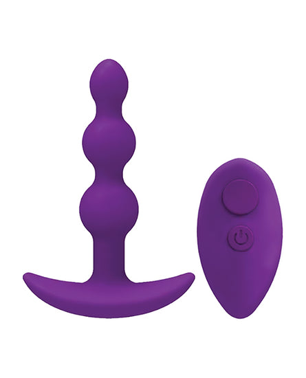 A Play Shaker Rechargeable Silicone Anal Plug with Remote - Empower Pleasure