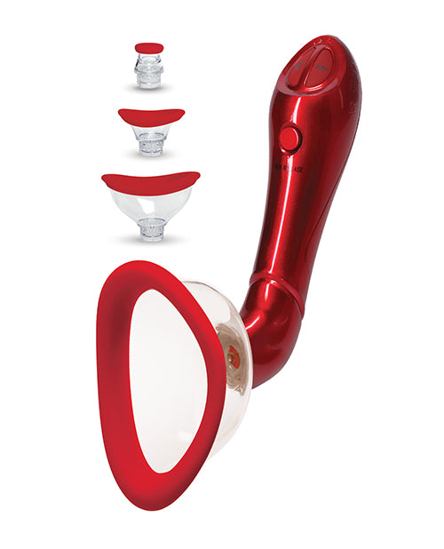 Bloom Intimate Body Automatic Vibrating Rechargeable Pump Limited Edition - Red - Empower Pleasure