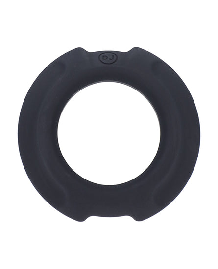 OptiMale FlexiSteel Cock Ring - 35mm Black - Empower Pleasure