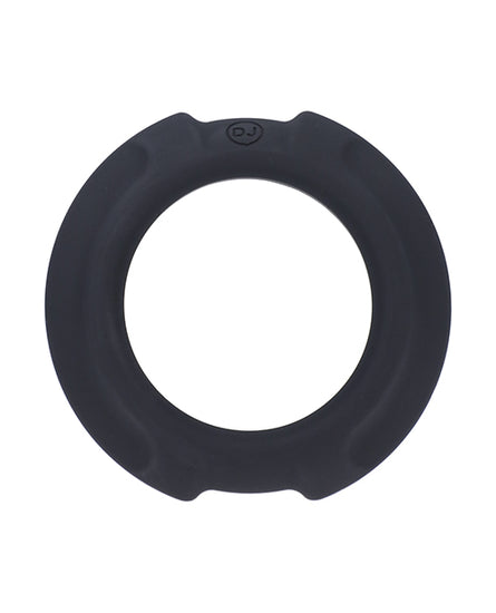 OptiMale FlexiSteel Cock Ring - 43mm Black - Empower Pleasure