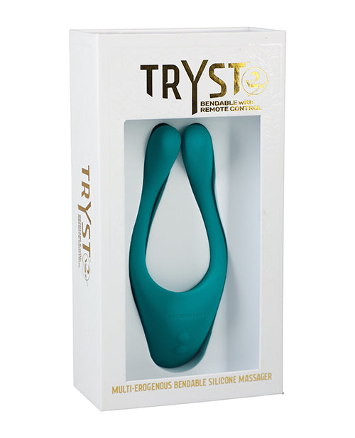 Tryst V2 Bendable Multi Zone Massager with Remote - Teal - Empower Pleasure