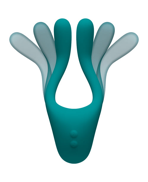 Tryst V2 Bendable Multi Zone Massager with Remote - Teal - Empower Pleasure