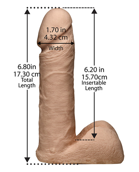 Ultra Harness 2 w/7" Ultraskyn Cock - White - Empower Pleasure