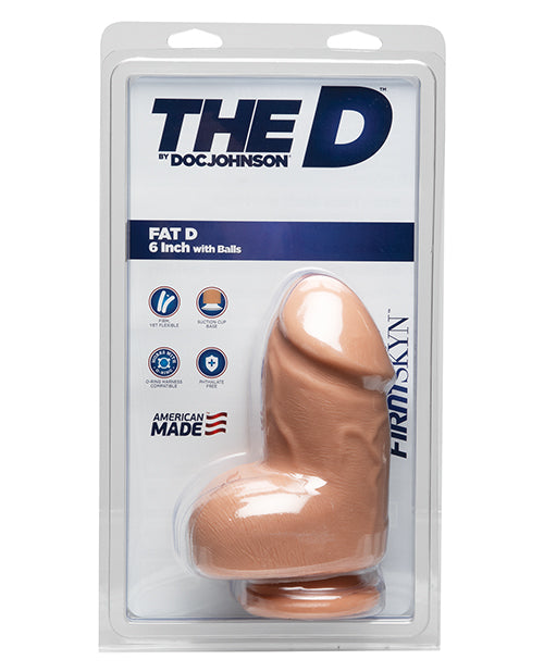 The D 6" Fat D w/Balls - Assorted Colors - Empower Pleasure