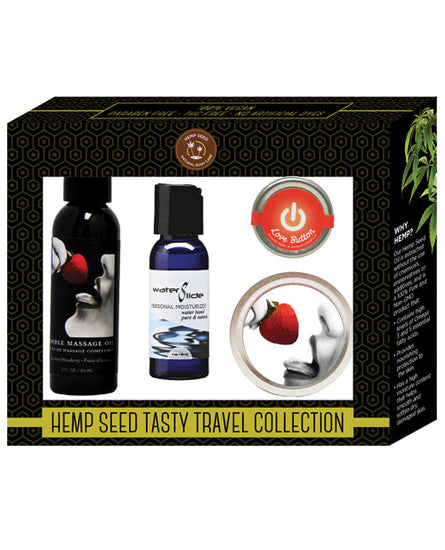 Earthly Body Hemp Seed Tasty Travel Collection - Empower Pleasure