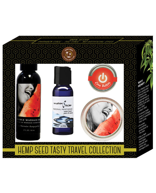 Earthly Body Hemp Seed Tasty Travel Collection - Empower Pleasure