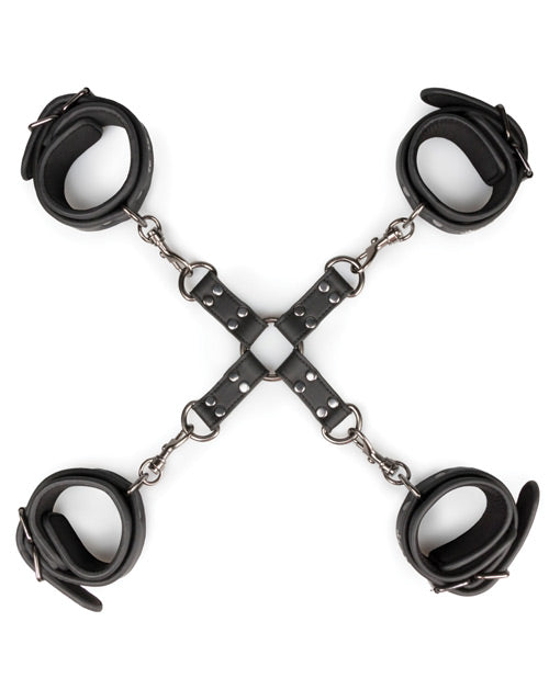Easy Toys Hogtie with Hand & Ankle Cuffs - Black