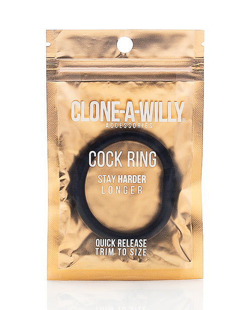 Clone-A-Willy Cock Ring - Black - Empower Pleasure