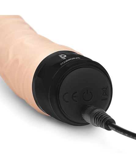 Powercocks 6.5" Realistic Vibrator - Ivory - Empower Pleasure