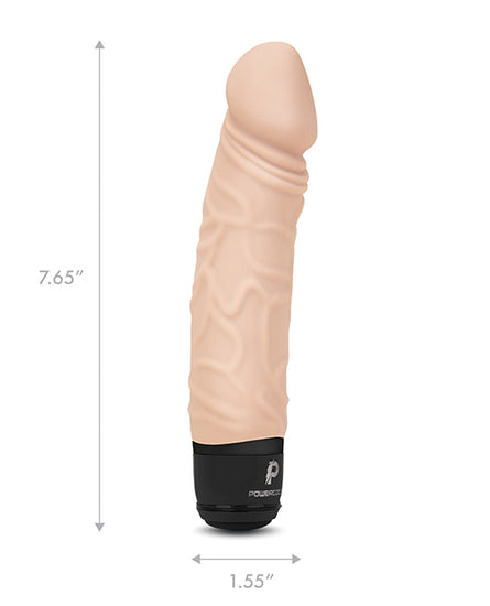 Powercocks 6.5" Realistic Vibrator - Ivory - Empower Pleasure