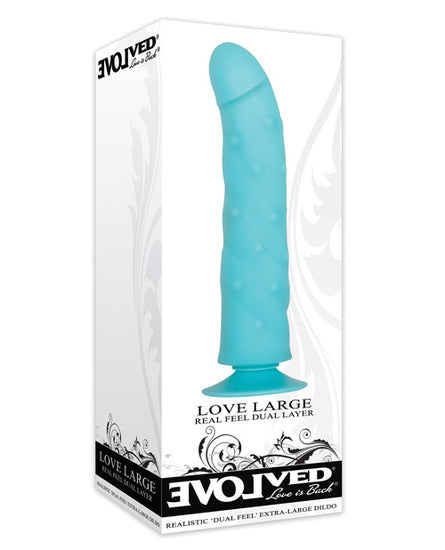 Evolved Love Large Dildo - Blue - Empower Pleasure