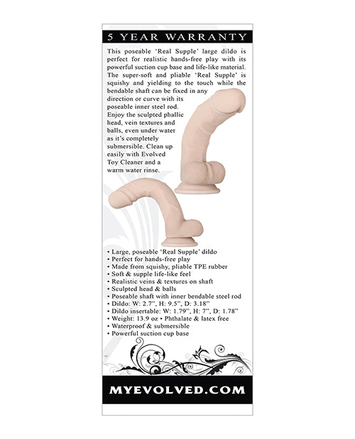 Evolved Real Supple Poseable 9.5" - Empower Pleasure