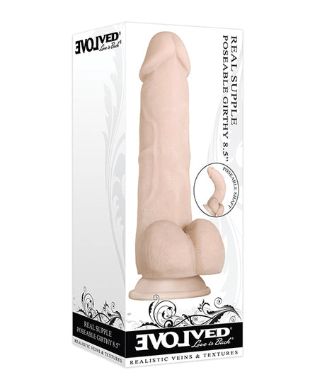 Evolved Real Supple Poseable Girthy 8.5" - Assorted Tones - Empower Pleasure