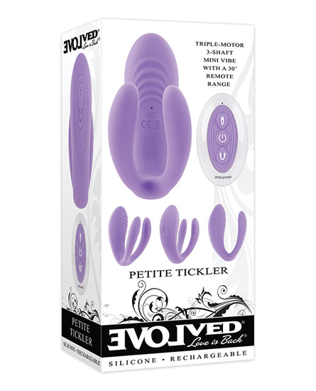 Evolved Petite Tickler Mini Vibe with Remote - Purple Evolved Petite Tickler Mini Vibe with Remote - Purple