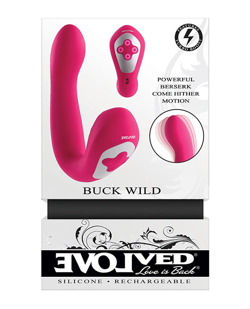 Evolved Buck Wild Come Hither Dual End Massager - Pink - Empower Pleasure