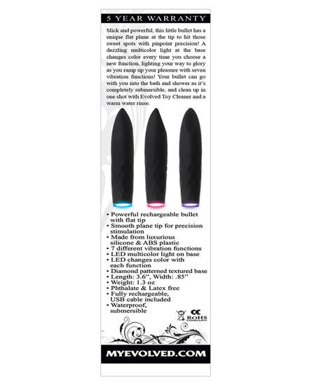 Evolved On the Spot Bullet - Black - Empower Pleasure