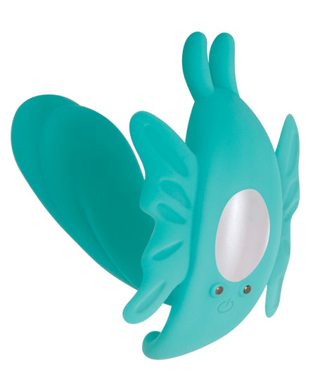 Evolved The Butterfly Effect Rechargeable Dual Stim - Teal - Empower Pleasure
