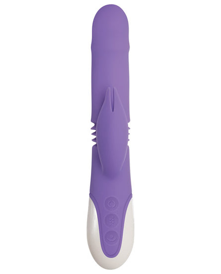 Evolved Thick & Thrust Bunny Dual Stim Rechargeable - Purple Evolved Thick & Thrust Bunny Dual Stim Rechargeable - Purple
