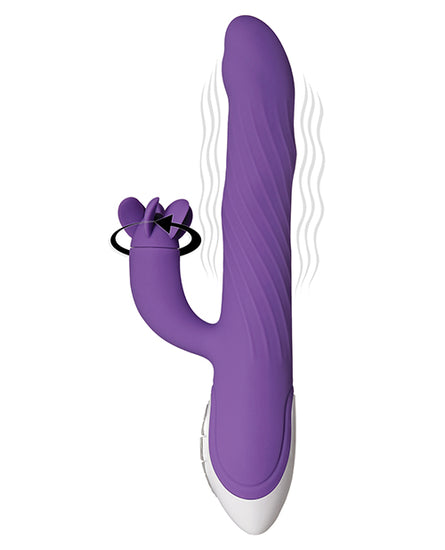 Evolved Tilt O Whirl Dual Stim - Purple - Empower Pleasure