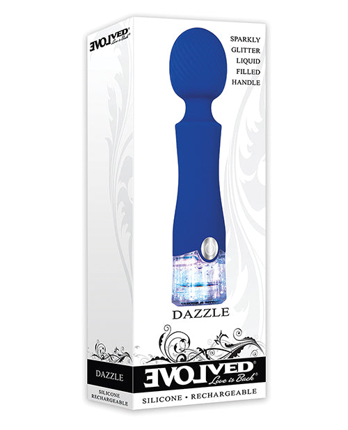 Evolved Dazzle Rechargeable Wand - Blue - Empower Pleasure