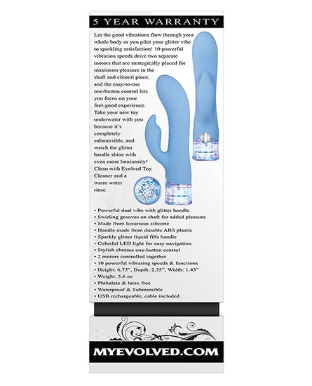Evolved Glitteriffic - Blue - Empower Pleasure