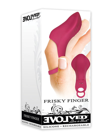 Evolved Frisky Finger Rechargeable Bullet - Burgundy - Empower Pleasure