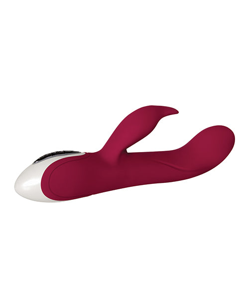 Evolved Inflatable Bunny Dual Stim Rechargeable - Burgundy - Empower Pleasure