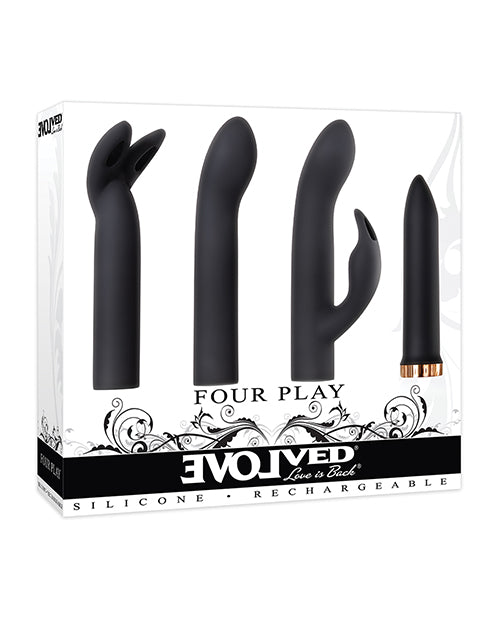 Evolved Four Play Kit - Black/Rose Gold - Empower Pleasure