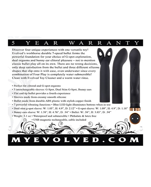 Evolved Four Play Kit - Black/Rose Gold - Empower Pleasure