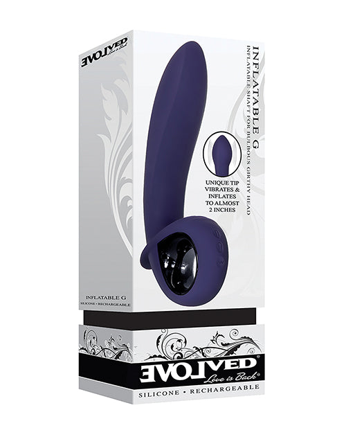 Evolved Inflatable G Rechargeable Vibrator - Purple - Empower Pleasure