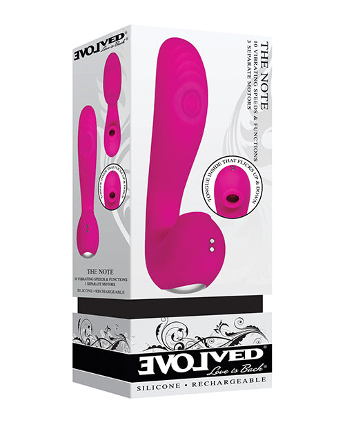 Evolved The Note Thumping Licking Vibe- Pink - Empower Pleasure