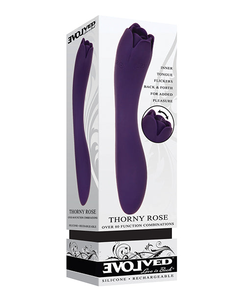 Evolved Thorny Rose Dual-End Massager - Purple - Empower Pleasure