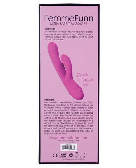 Femme Funn Ultra Rabbit - Pink - Empower Pleasure