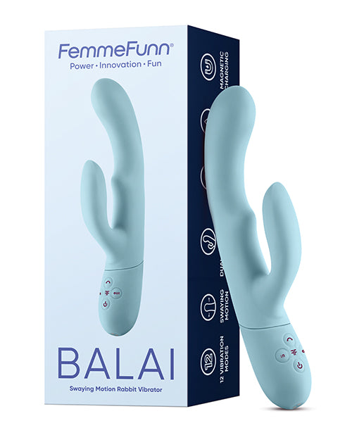 Femme Funn Balai Side to Side Swaying Rabbit - Light Blue - Empower Pleasure