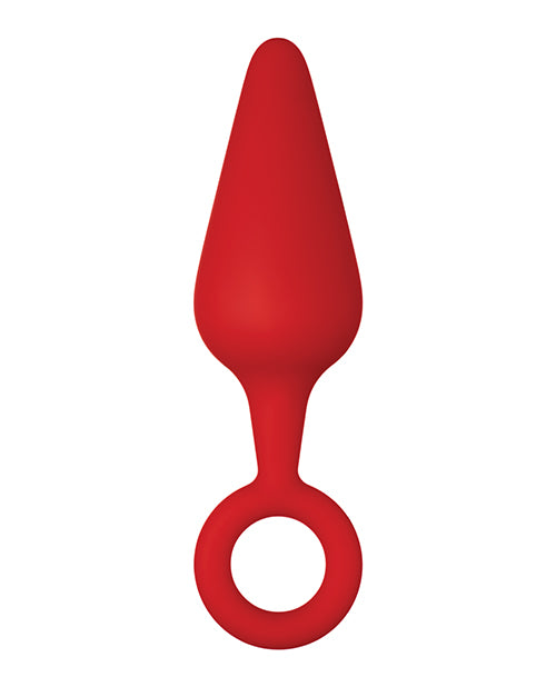 Forto F-10 Silicone Plug with Pull Ring - Large Red