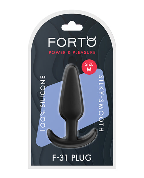 Forto F-31 Silicone Plug - Medium Black