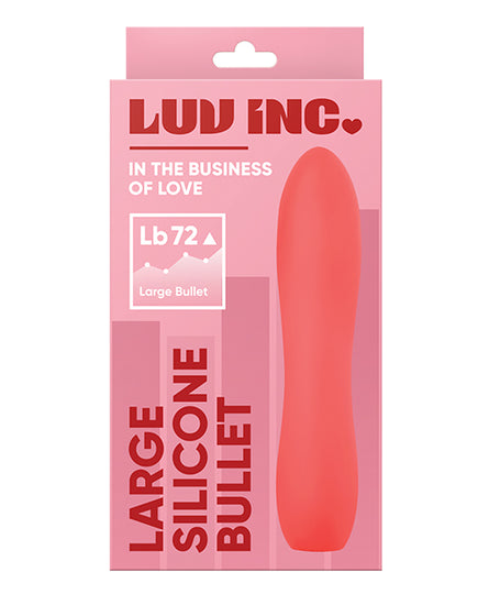 Luv Inc. Large Silicone Bullet - Coral - Empower Pleasure
