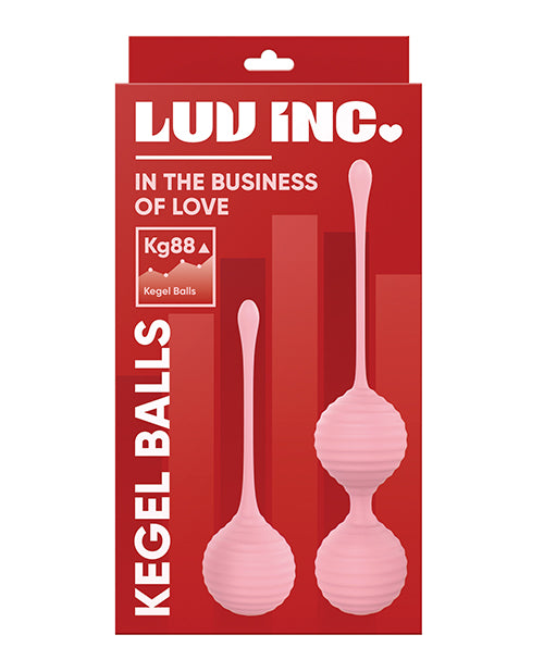 Luv Inc. Silicone Kegel Ball Set - Light Pink - Empower Pleasure
