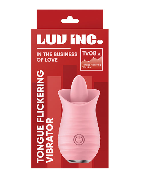 Luv Inc. Tongue Flickering Vibrator - Pink - Empower Pleasure