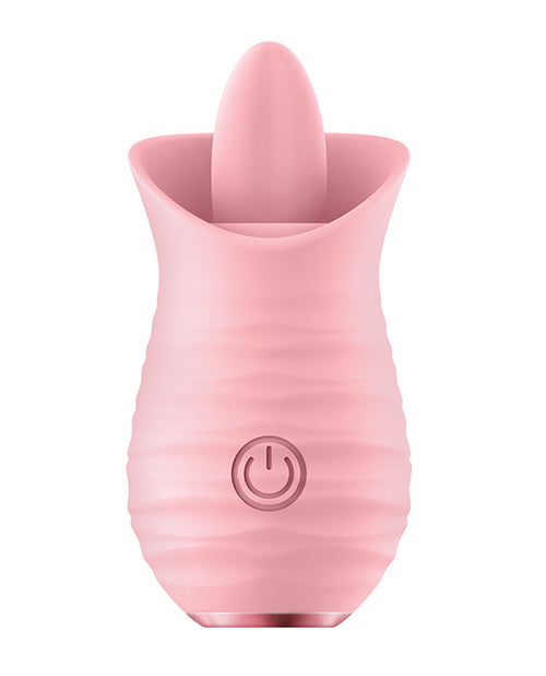 Luv Inc. Tongue Flickering Vibrator - Pink - Empower Pleasure